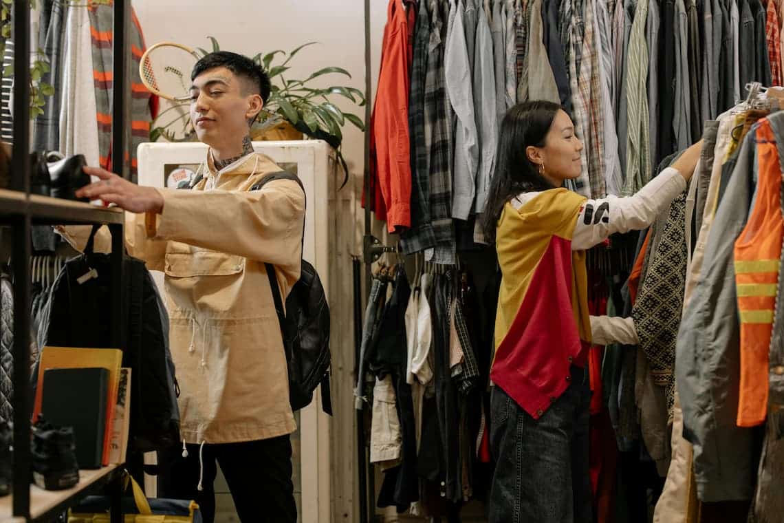 honest payment processor visits small business thrift shop