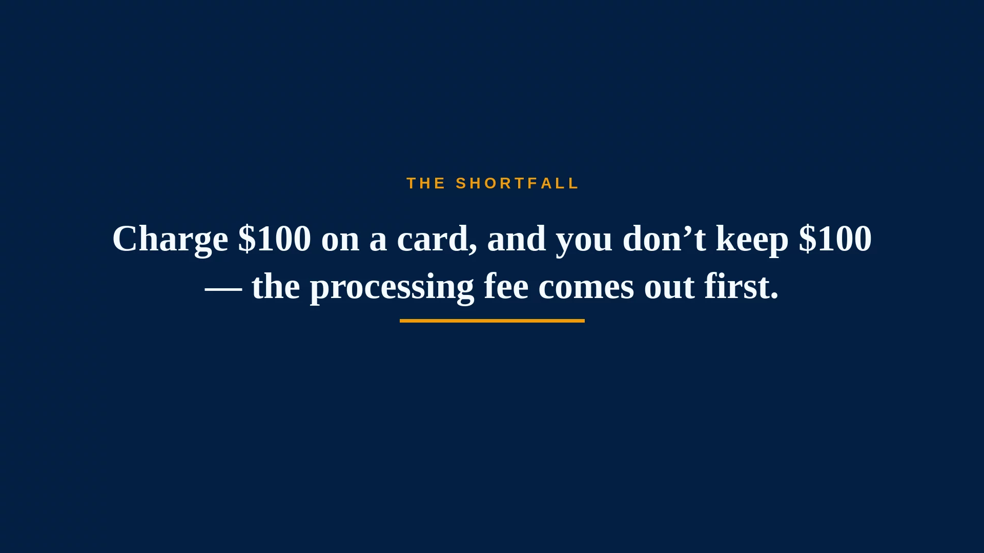 payment fee reverse calculator explainer video showing gross-up math from net amount to gross charge